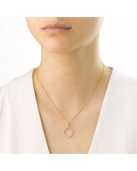 Monica Vinader | Metallic Riva Diamond Hoop Pendant | Lyst