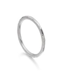 Monica Vinader | Metallic Hammered Ring | Lyst