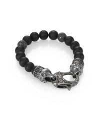 Stephen Webster | Black No Regrets Beaded Bracelet for Men | Lyst