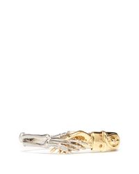 Alexander McQueen | Metallic 'nice To Meet You' Bangle | Lyst