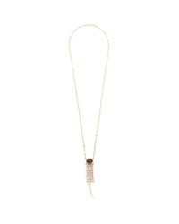 Iosselliani | Metallic Tiger Eye Tusk Necklace | Lyst