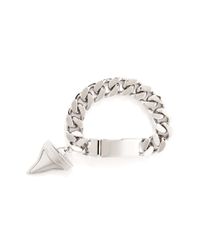 Givenchy | Metallic Shark Tooth Chain Bracelet | Lyst
