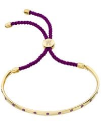 Monica Vinader | Metallic Fiji 18ct Violet Gold-vermeil Friendship Bracelet | Lyst
