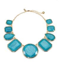 kate spade new york | Blue Bold Stone Necklace | Lyst