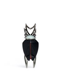 Eddie Borgo | Black Winged Scarab Hinged Ring | Lyst