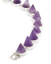 Eddie Borgo | Purple Amethyst Cone Bracelet | Lyst