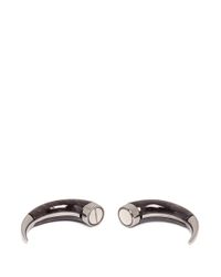 Givenchy | Black Double Shark Magnetic Single Earring | Lyst