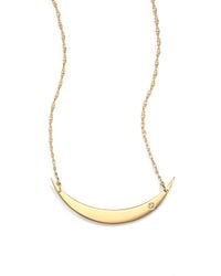 Jennifer Zeuner | Metallic Moon Pendant Necklace | Lyst