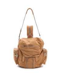 Alexander Wang | Brown 'mini Marti - Nude Nubuck' Convertible Backpack | Lyst