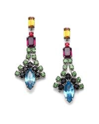 Tom Binns | Multicolor Crystal Drop Earrings | Lyst