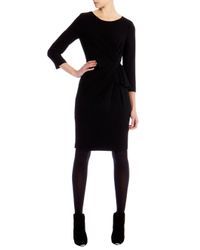 Lyst - Karen millen Tailored Pinstripe Dress in Black