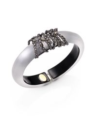 Alexis Bittar | Gray Lucite Wrapped Bangle Bracelet | Lyst