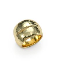 Ippolita | Metallic Glamazon 18k Yellow Gold Seamed Band Ring | Lyst