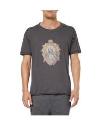 Dolce & Gabbana | Black Carretto Siciliano Print Hoodie for Men | Lyst