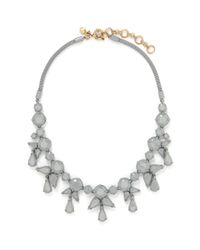 J.Crew | Gray Miro Coated Tone Necklace | Lyst