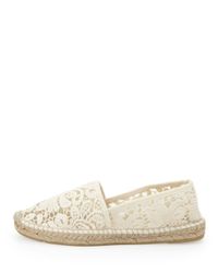 tory burch espadrille white