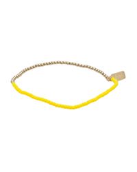 Nektar De Stagni - Yellow Beaded Stretch Bracelet - Lyst