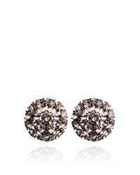 House of Lavande | Metallic Vintage Trifari Rhinestone Flower Earrings | Lyst
