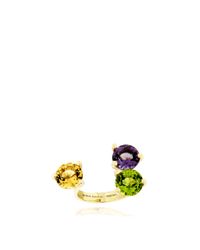 Delfina Delettrez | Multicolor Triple Little Ring | Lyst