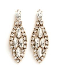 J.Crew | Metallic Crystal Icicle Earrings | Lyst