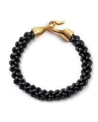 Lulu Frost - George Frost Zipper Harpoon Bracelet Black for Men - Lyst