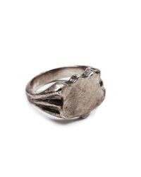 Lulu Frost | Metallic George Frost Bullet Shield Ring White Bronze for Men | Lyst