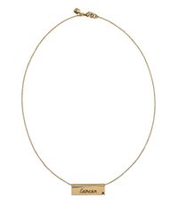 Rebecca Minkoff | Metallic Zodiac Necklace | Lyst