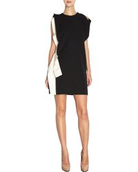 Lanvin White Open Shoulder Side Bow Dress