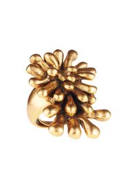 Oscar de la Renta | Metallic Seaweed Ring | Lyst