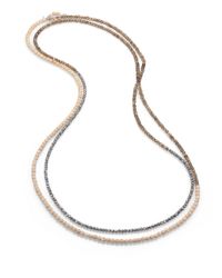 Brunello Cucinelli | White Beaded Covertible Necklace Bracelet | Lyst