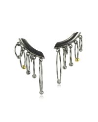 Jean Paul Gaultier - Metallic Madonna Clip On Hoops Earrings - Lyst