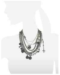 Jean Paul Gaultier - Black Madonna Multi Strand Charm Necklace - Lyst
