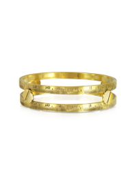 Jean Paul Gaultier - Metallic Demesure Goldtone Bangle Bracelet - Lyst