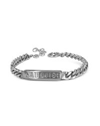 Jean Paul Gaultier | Metallic Gourmette Signature Metal Bracelet | Lyst