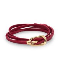 Miansai | Red Gamle Buckle Leather Bracelet for Men | Lyst