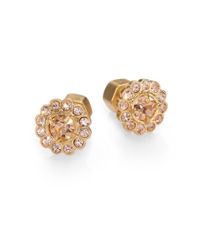 Marc By Marc Jacobs | Metallic Stone Flower Stud Earrings | Lyst