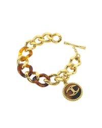 Just Cavalli - Gray Nature Golden Stainless Steel Women's Bracelet - Lyst