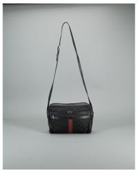 gucci canvas crossbody bag black