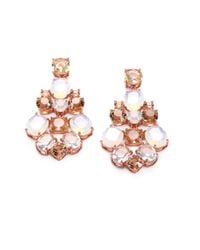 kate spade new york | Pink Faceted Chandelier Earrings | Lyst