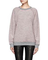 T By Alexander Wang | Natural French Terry-knit Cotton Sweatshirt | Lyst