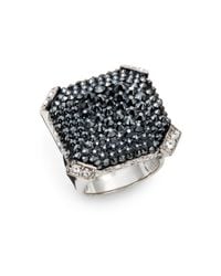 Judith Leiber | Metallic Christo Crystal Pavé Ring | Lyst