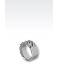 Emporio Armani | Gray Ring for Men | Lyst