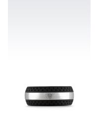 Emporio Armani | Black Ring for Men | Lyst