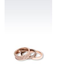 Emporio Armani | Pink Ring | Lyst