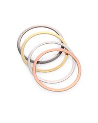 Marc By Marc Jacobs | Metallic Mixed Metal Set Of 4 Bangles | Lyst