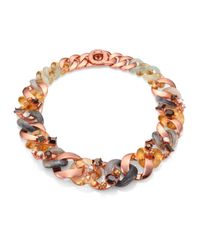 Marc By Marc Jacobs | Metallic Katie Stoneembellished Turnlock Necklace | Lyst
