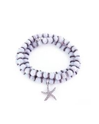 Graham & Spencer - Blue Pave Diamond Starfish Wrap Bracelet - Lyst