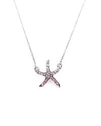 Graham & Spencer - Metallic Pave Diamond Starfish Pendant Necklace - Lyst
