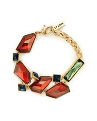 St. John | Brown Faceted Swarovski Crystal Bracelet | Lyst