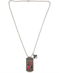 Philipp Plein | Metallic Metal Plaque Casino Pendant Necklace for Men | Lyst